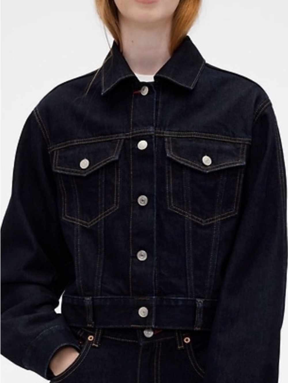 Gap x Victoria Beckham Relaxed Crop Denim Jacket
